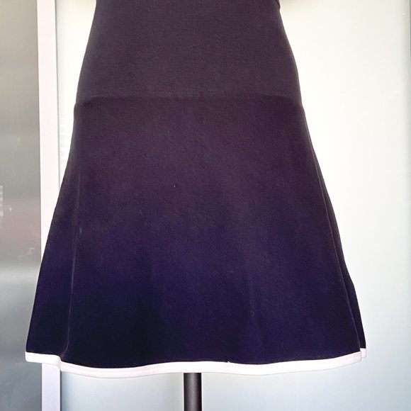 NWT Navy J. Crew drop waist dress with white trim size 2 - Picture 8 of 11